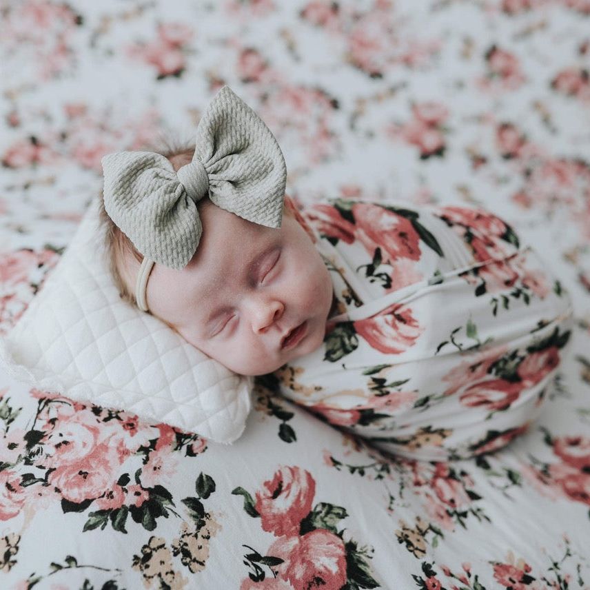 Dusty rose fashion newborn outfit