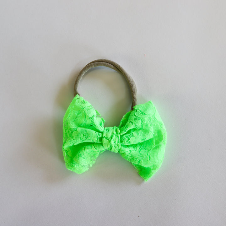 Lime Lace Bow