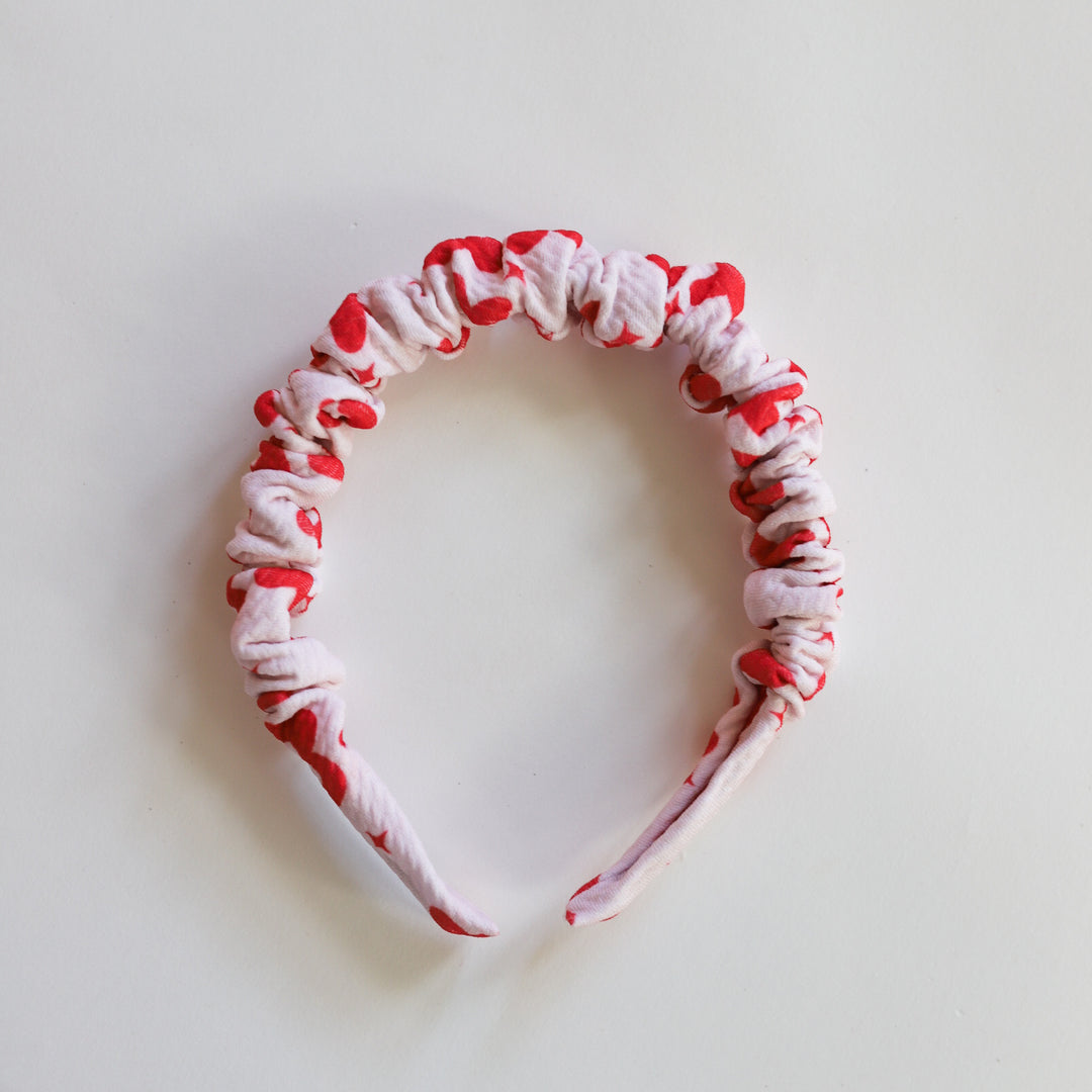 Valentines Ruched headband