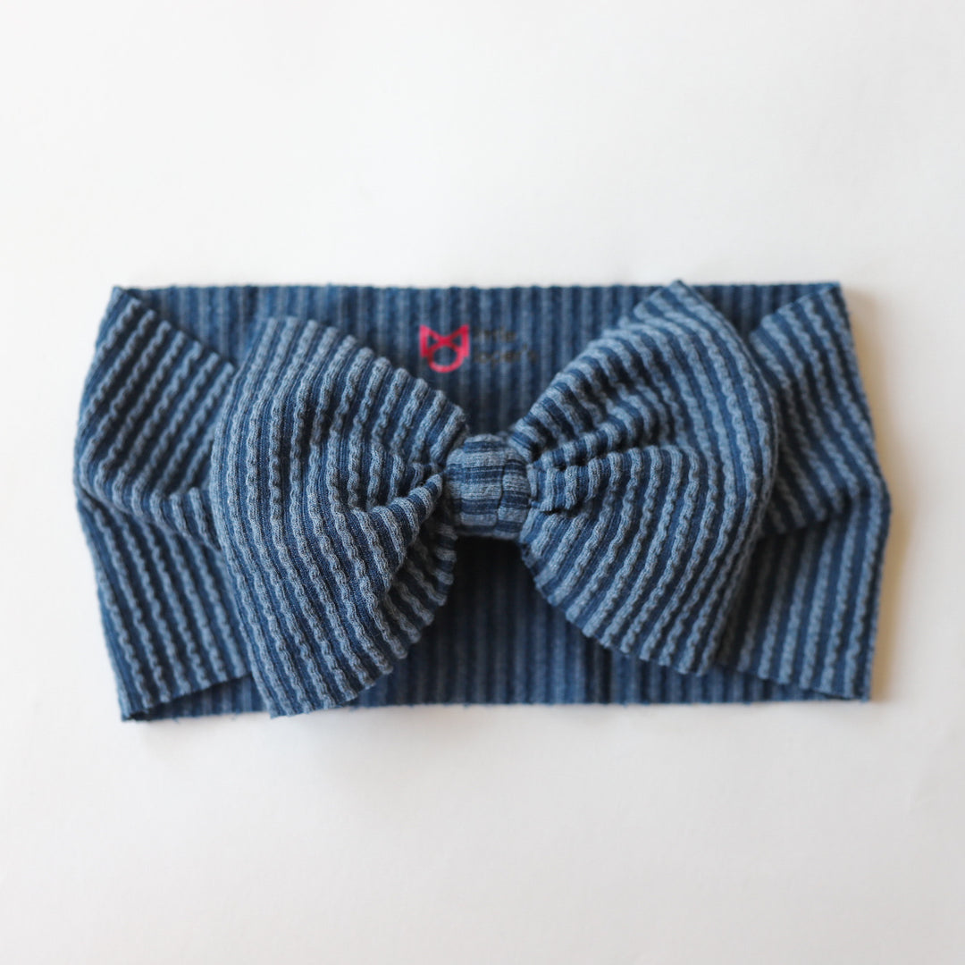 Navy Cozy Ribbed Headwrap