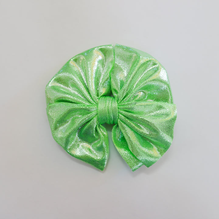 Lime Shimmer Bow