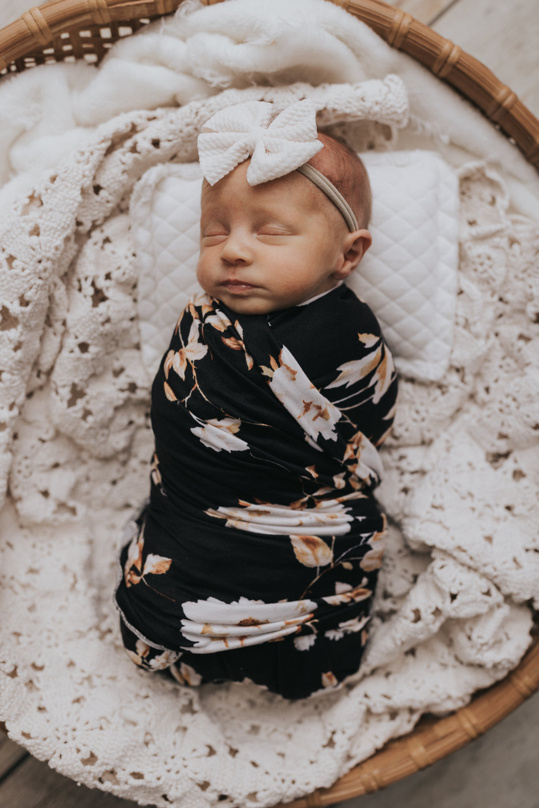 MoonLit Florals Swaddle