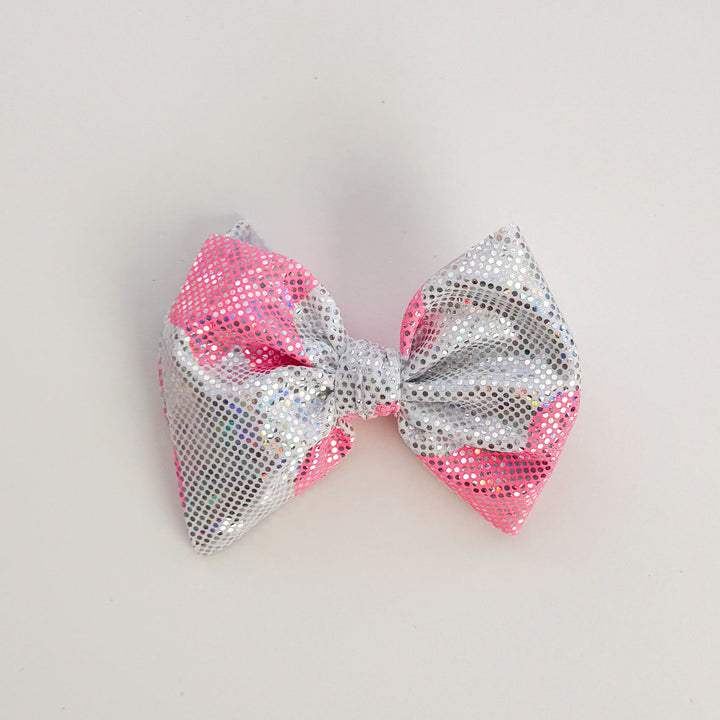 Pink Cow Shimmer Bow