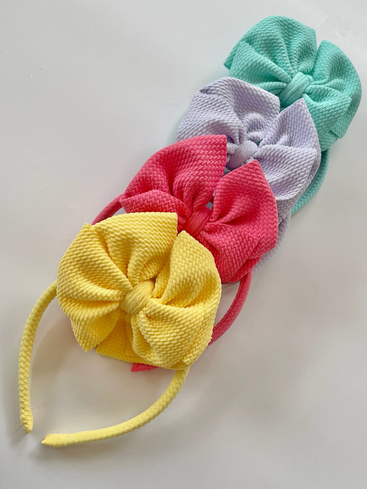 Spring Bloom Bow Headband Bundle