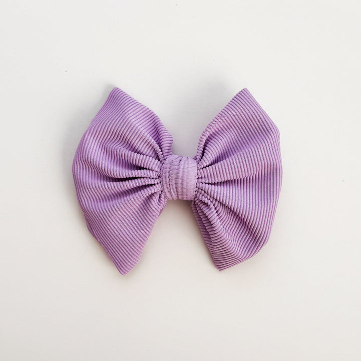 Grape Ribbed Swim Bow