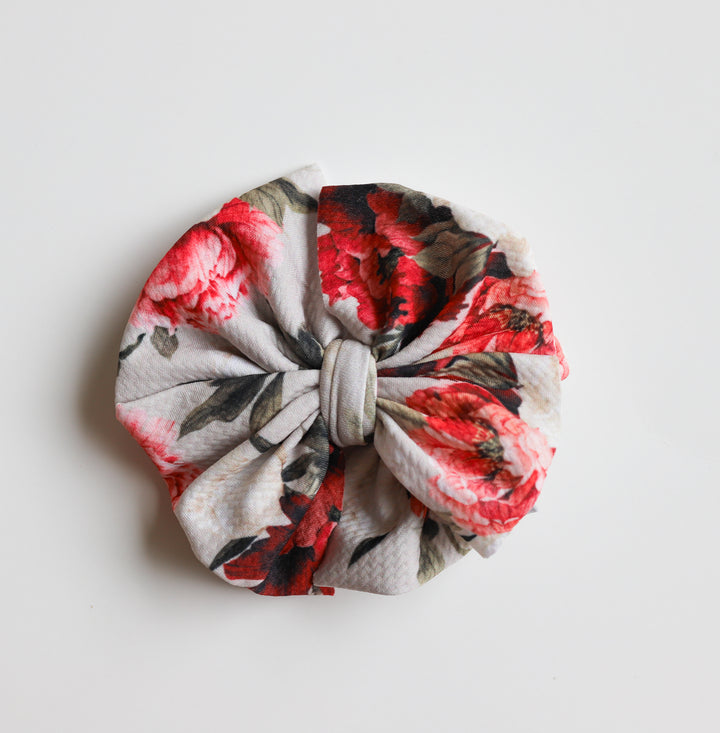 Red Peony Bow