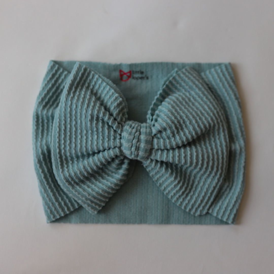 Ice Blue Cozy Ribbed Headwrap