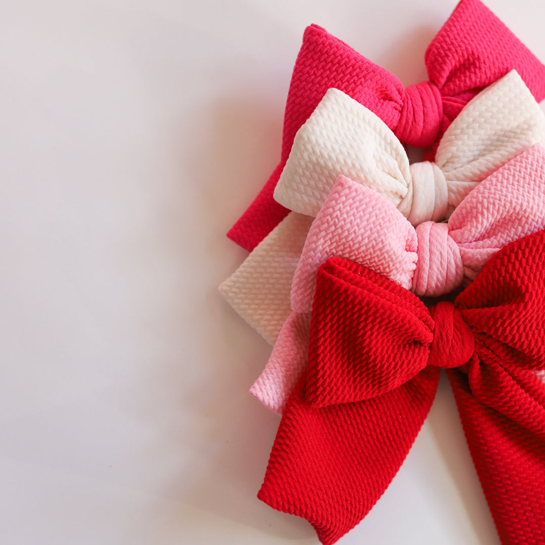 Rosey Winter Party Bow Bundle