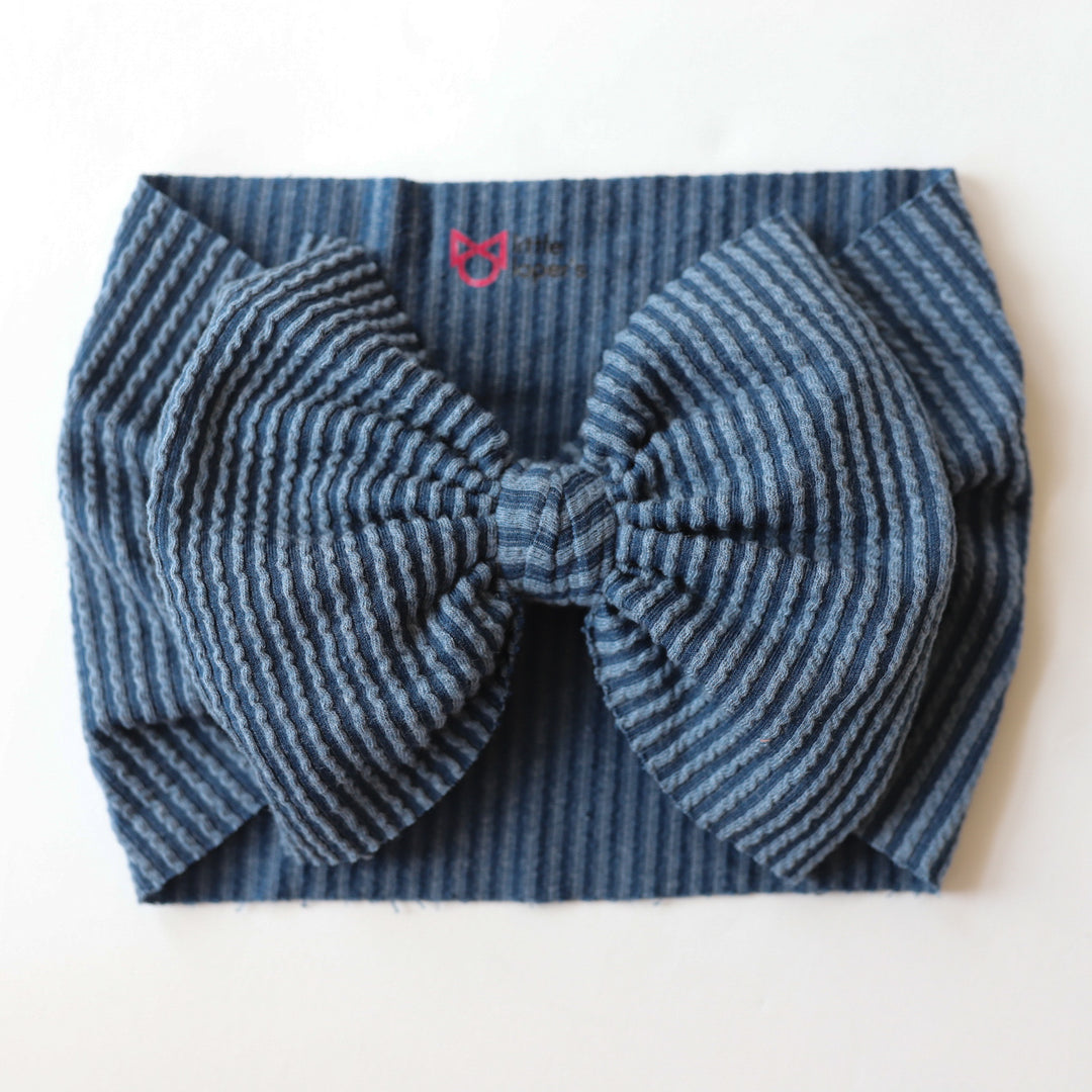 Navy Cozy Ribbed Headwrap