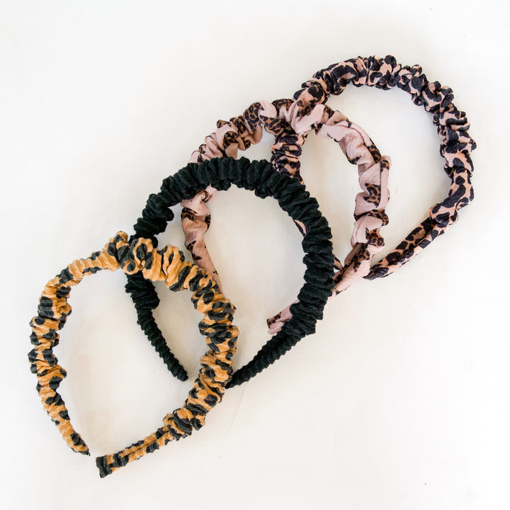 New Animal Print Ruched Headbands