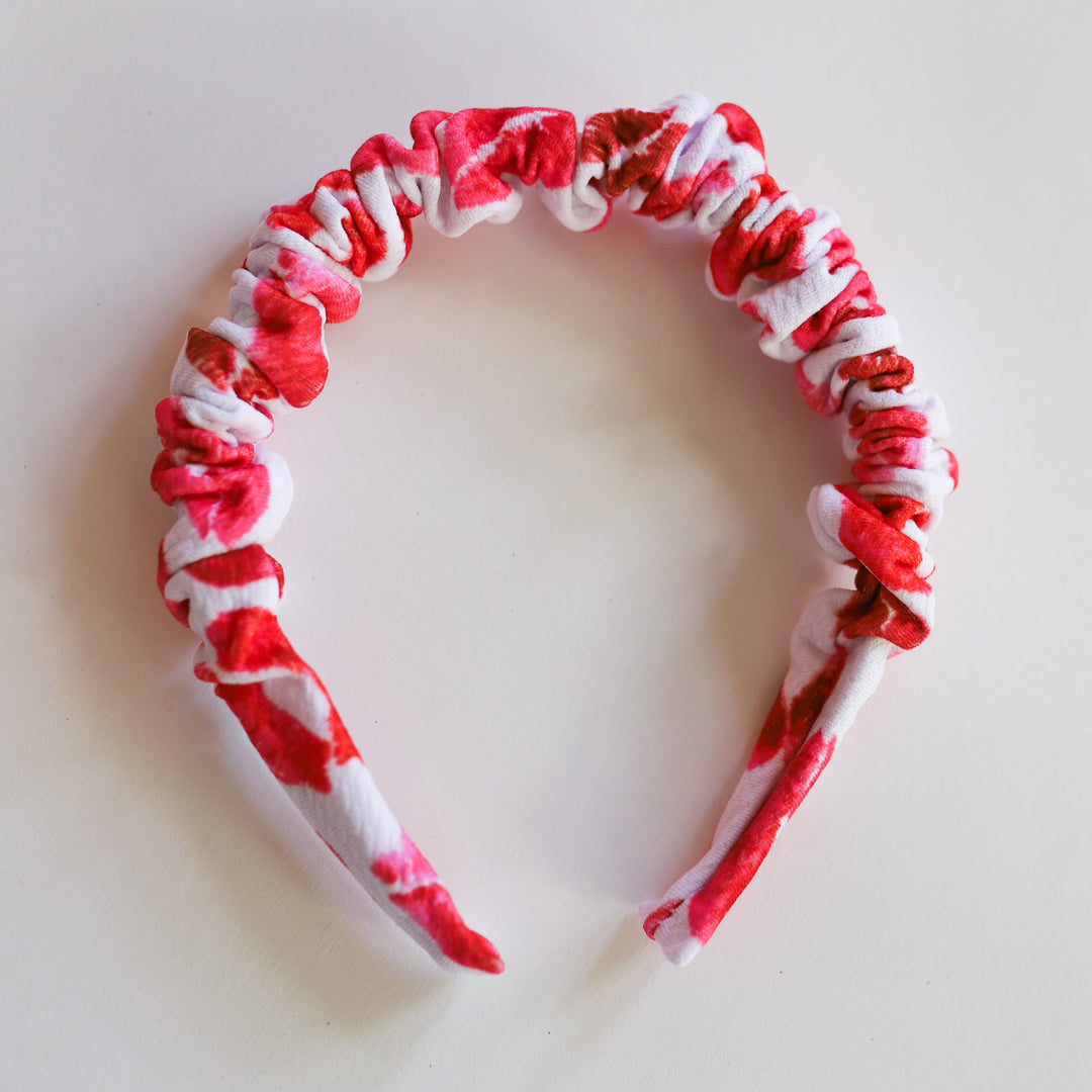 Valentines Ruched headband