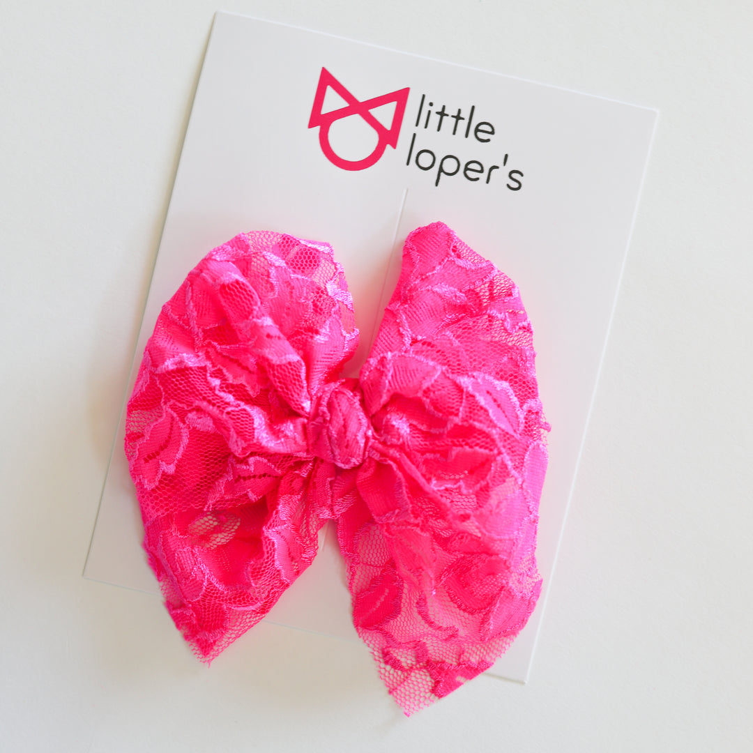 Neon Lace Chunky Swanky Bows