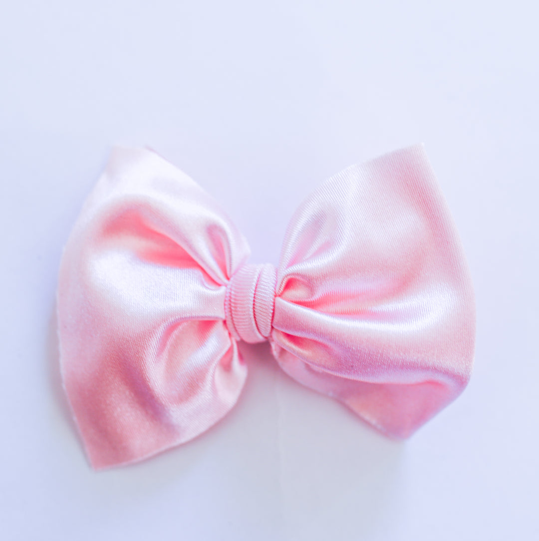 Pink Satin Bow