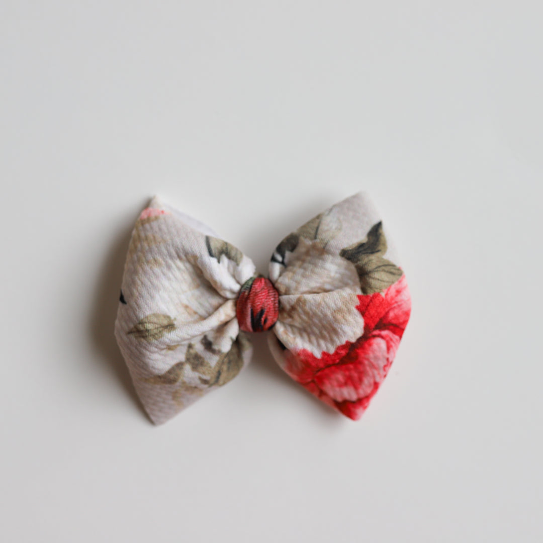 Red Peony Bow