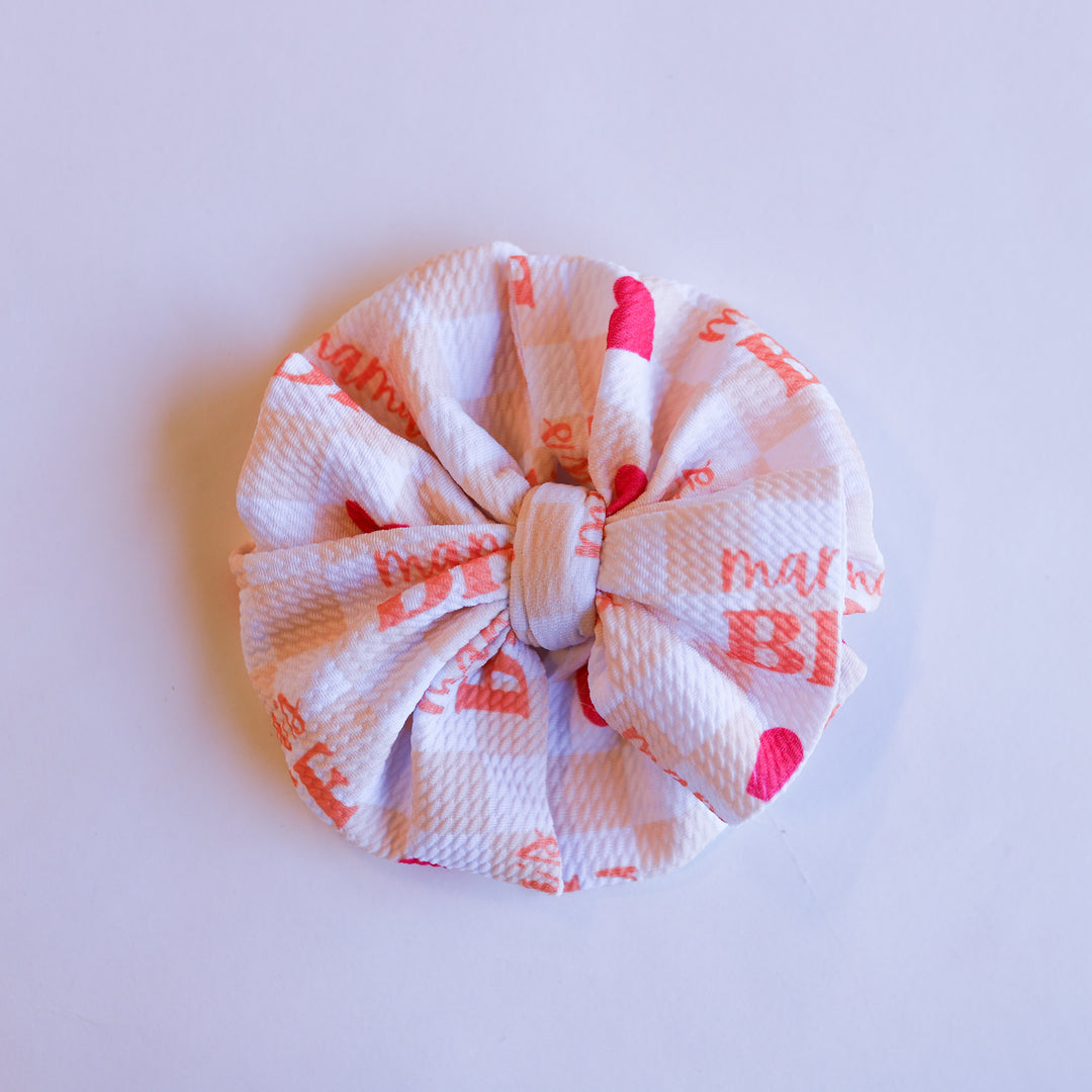 Mamas BFF Checkers Bow