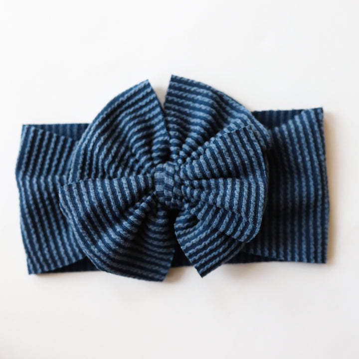 Navy Cozy Ribbed Headwrap