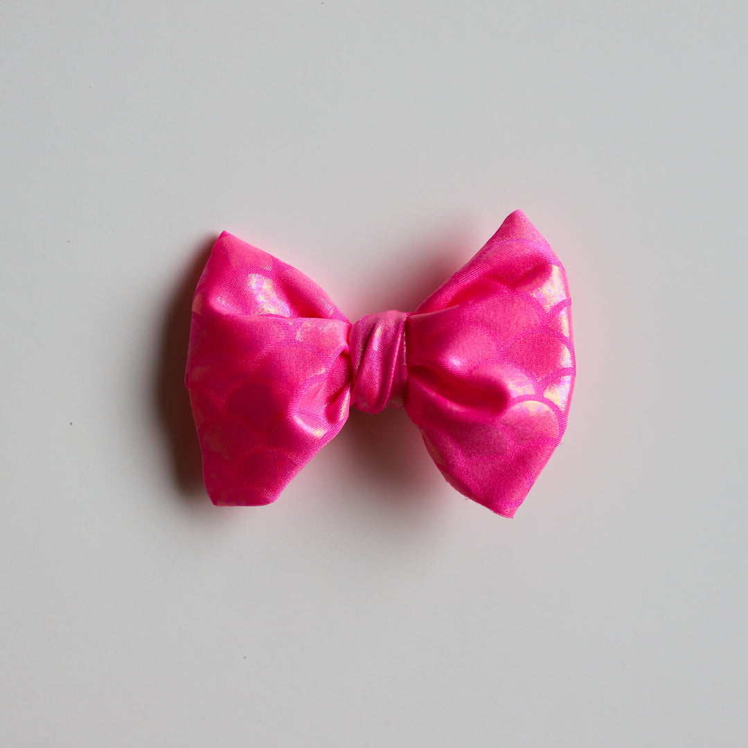 Pink Mermaid Shimmer Bow