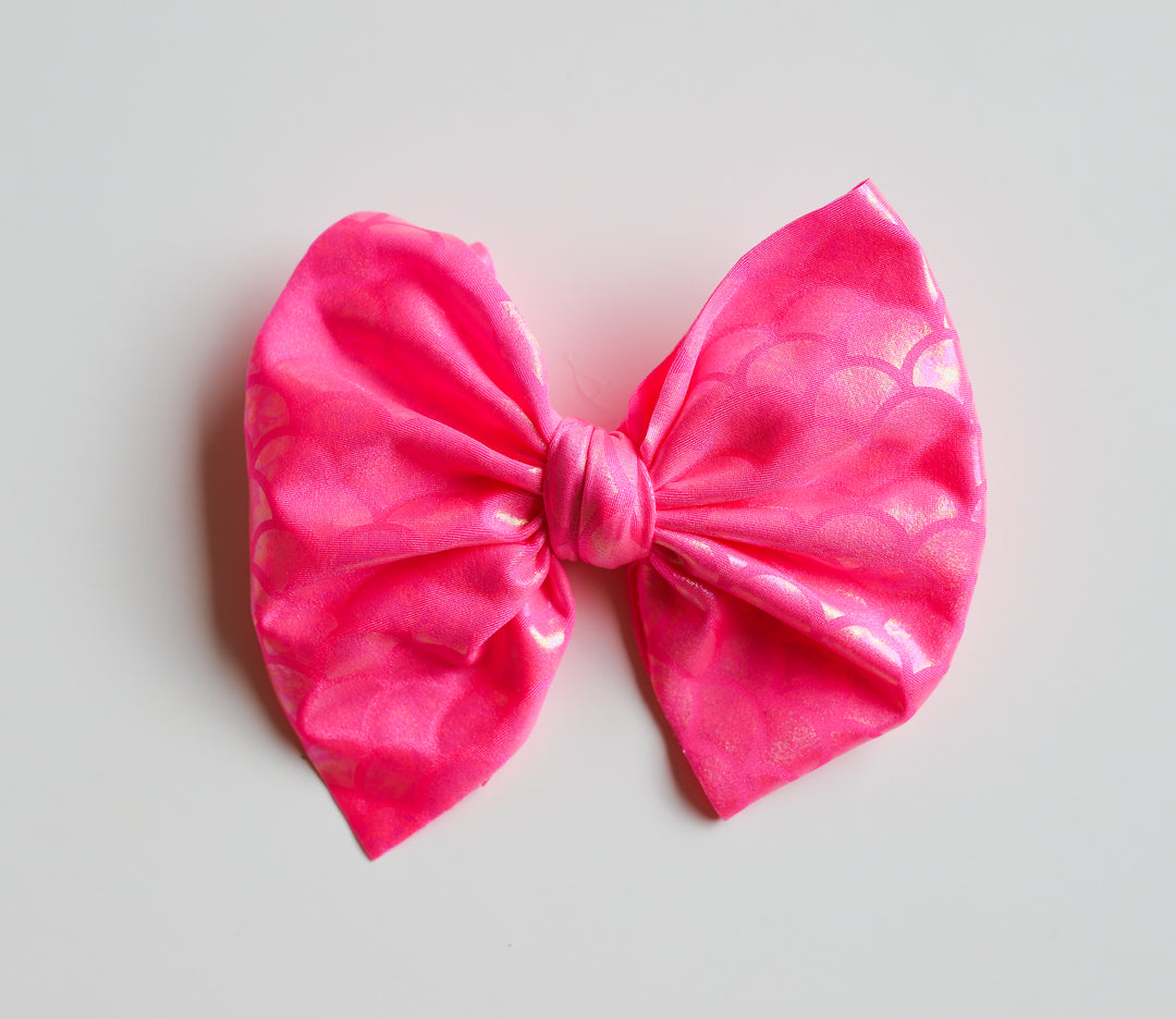 Pink Mermaid Shimmer Bow