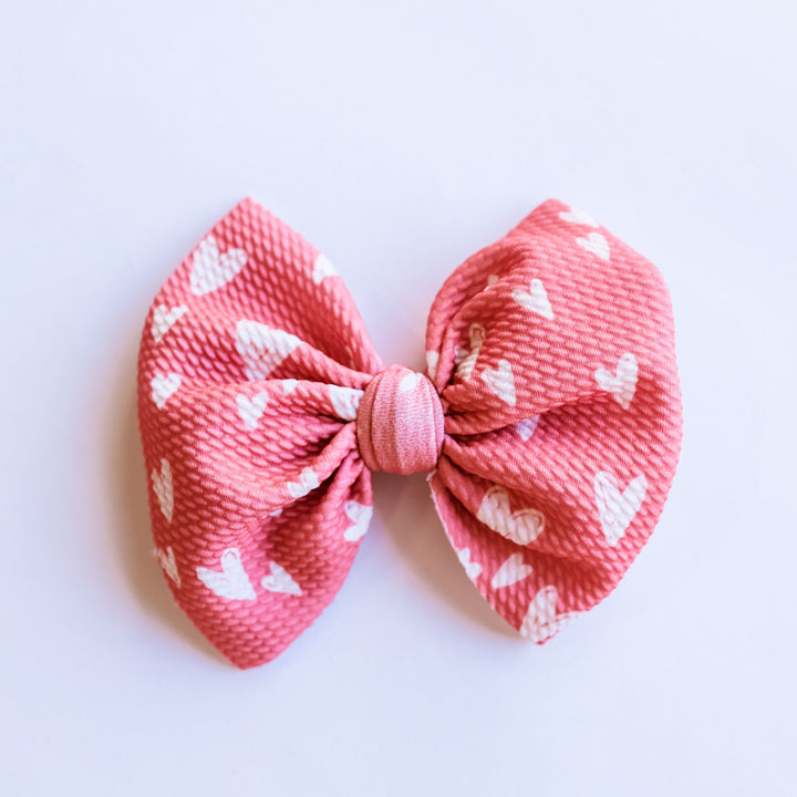 Mauve Heart Bow