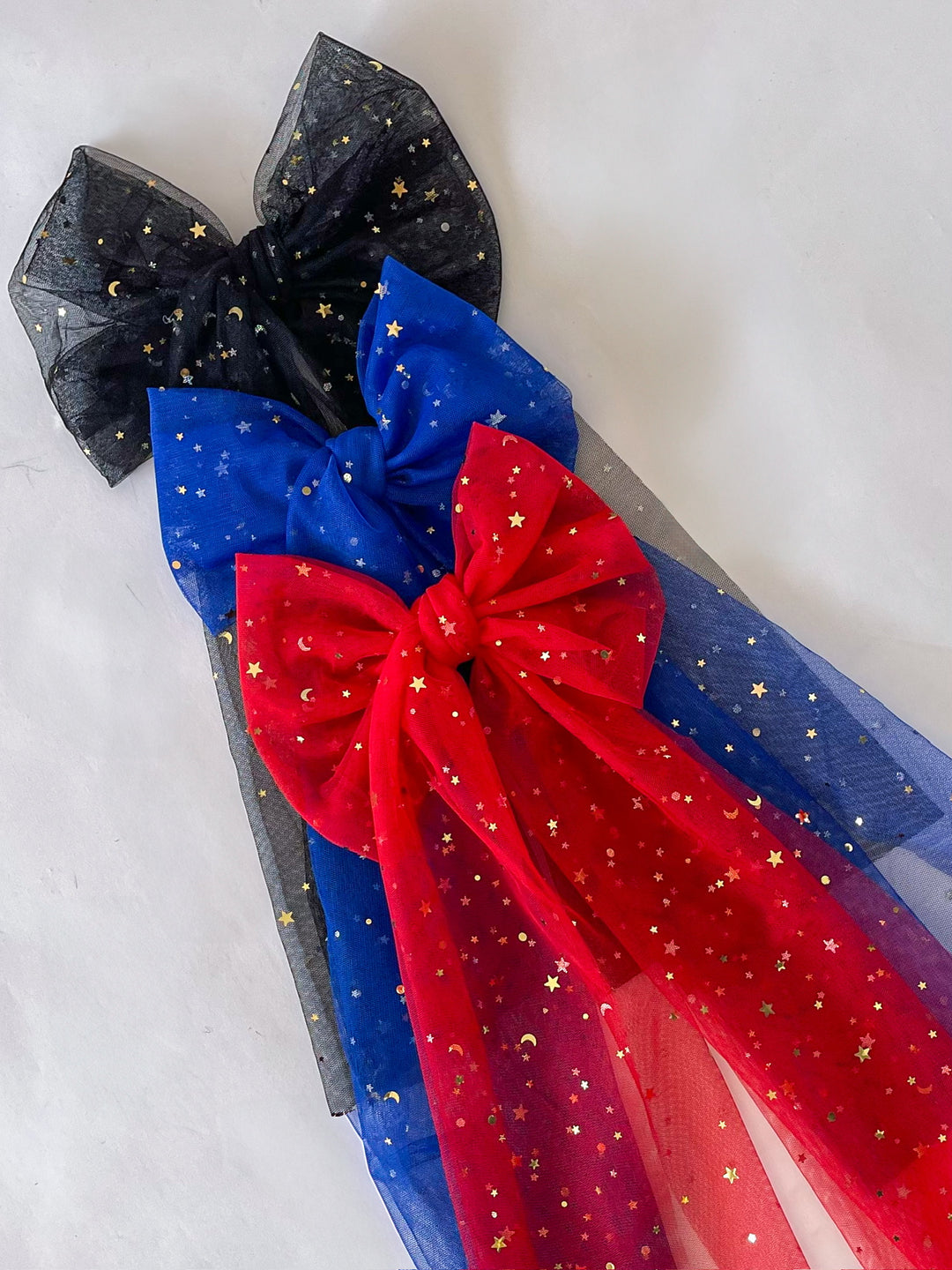 Long Tail Bow Starry Night Collection