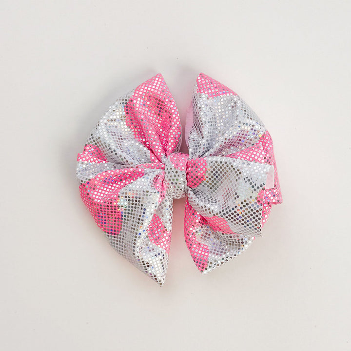 Pink Cow Shimmer Bow