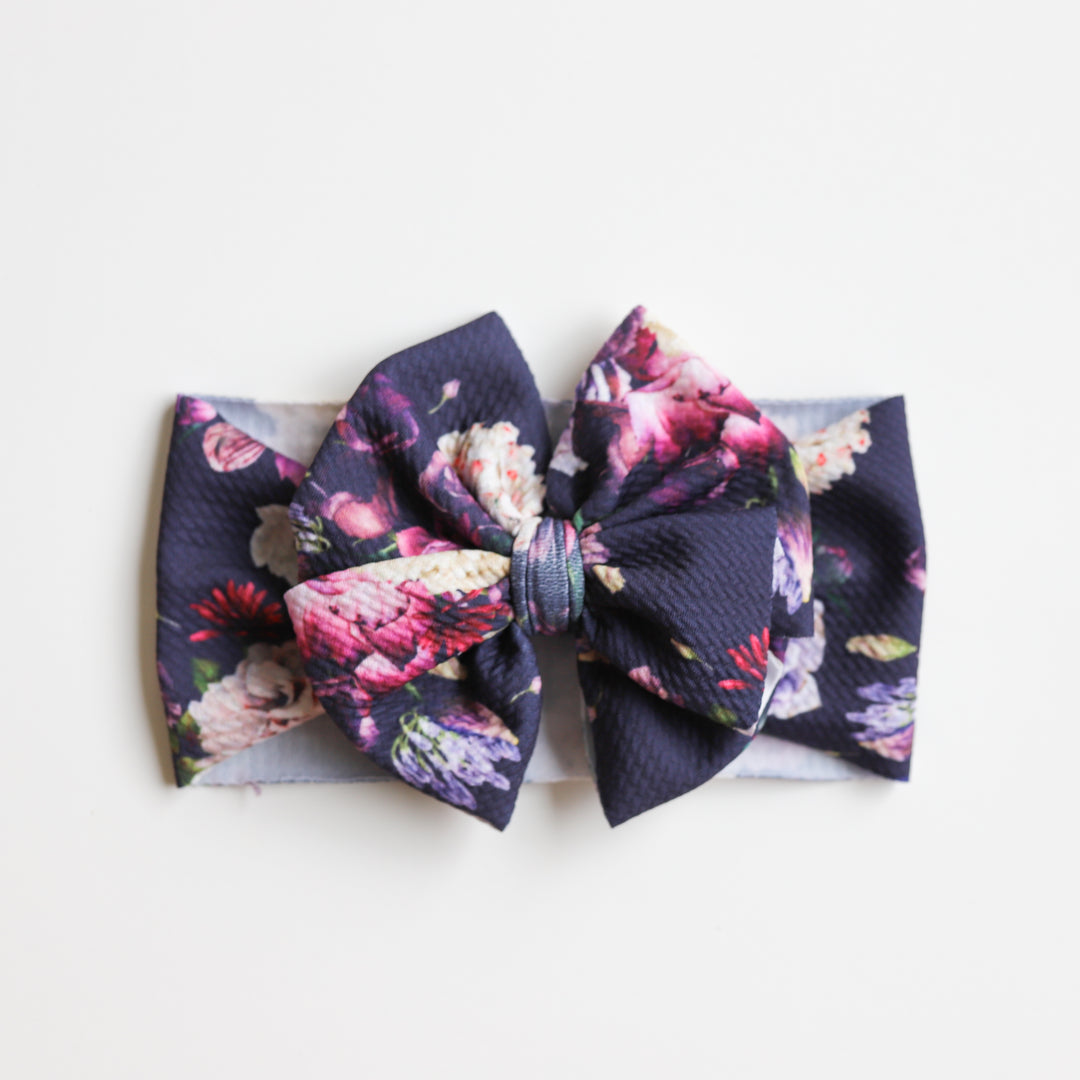 Purple Blossoms Headwrap