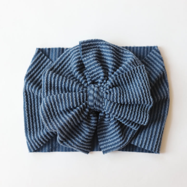 Navy Cozy Ribbed Headwrap