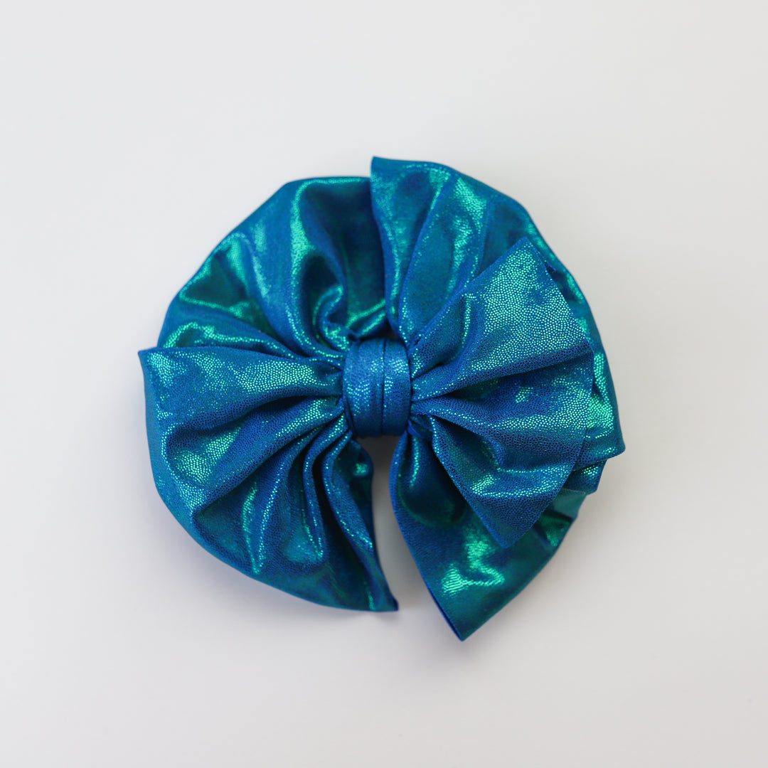 Holographic Blue Shimmer Bow