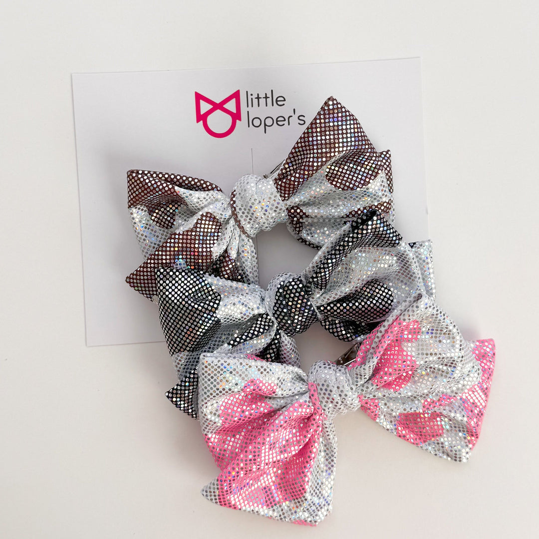 Cow Shimmer Party Bows