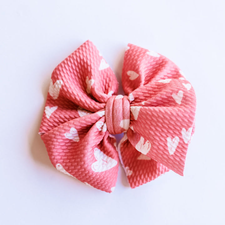 Mauve Heart Bow