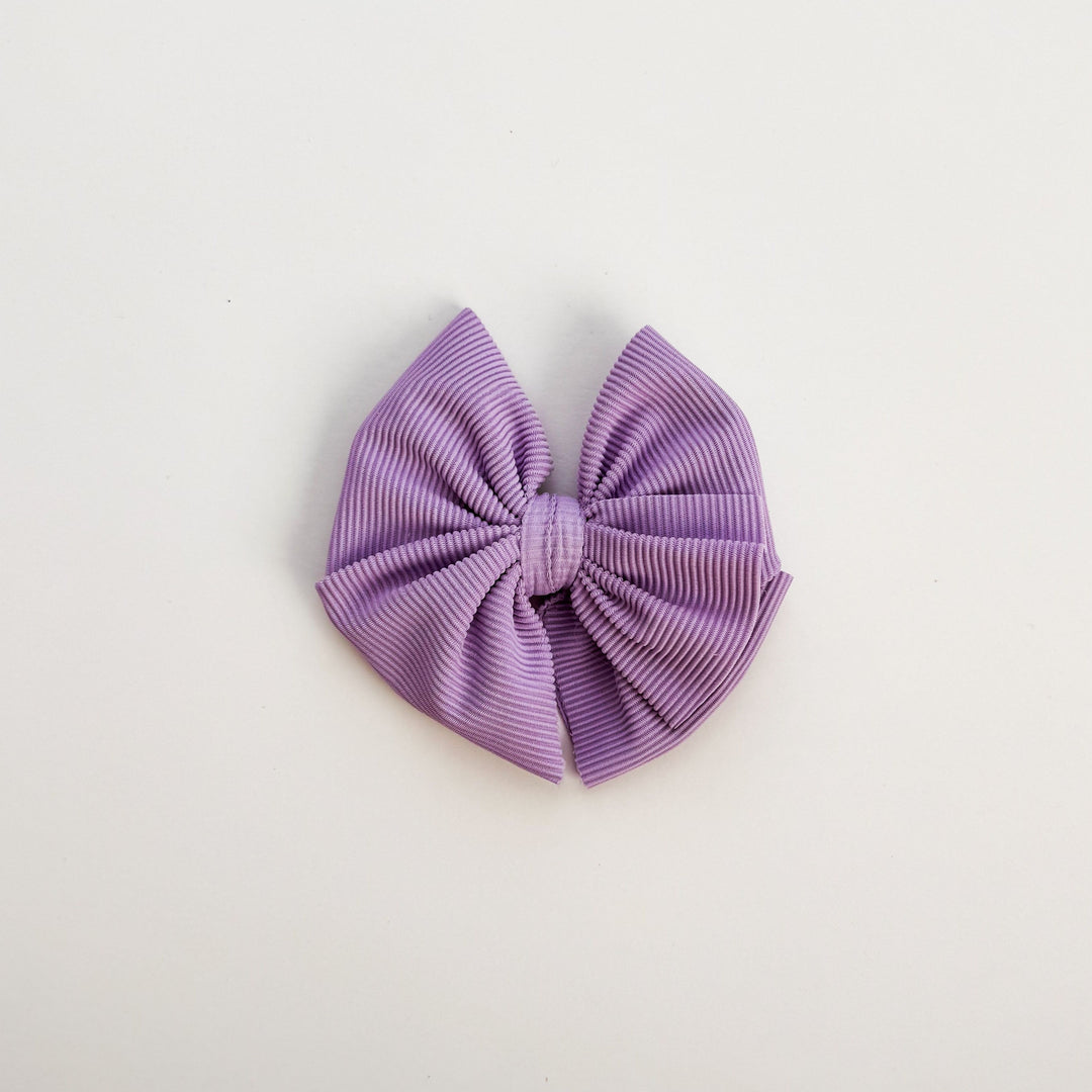 Grape Ribbed Swim Bow