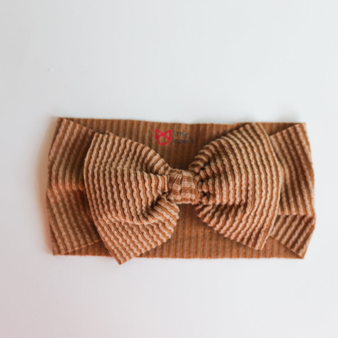 Caramel Cozy Ribbed Headwrap