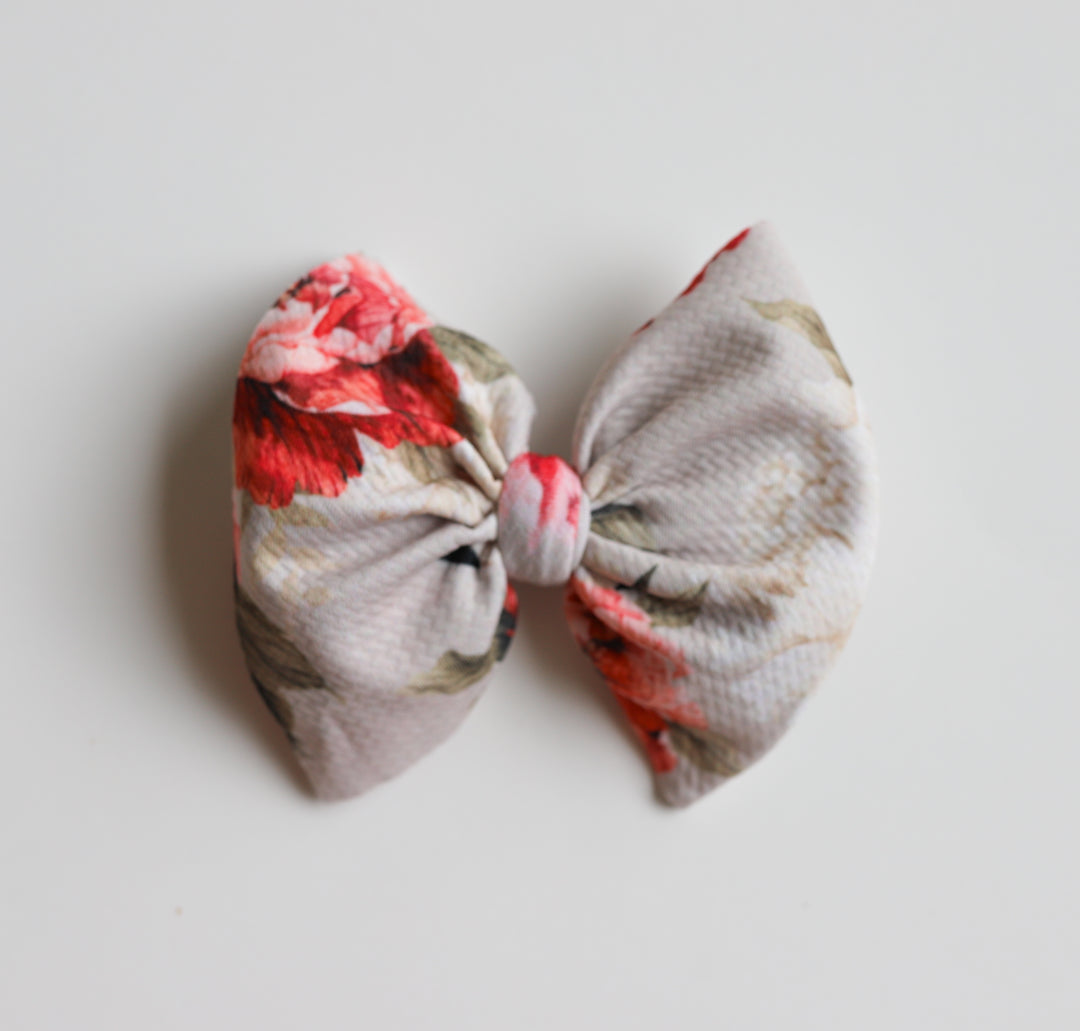 Red Peony Bow