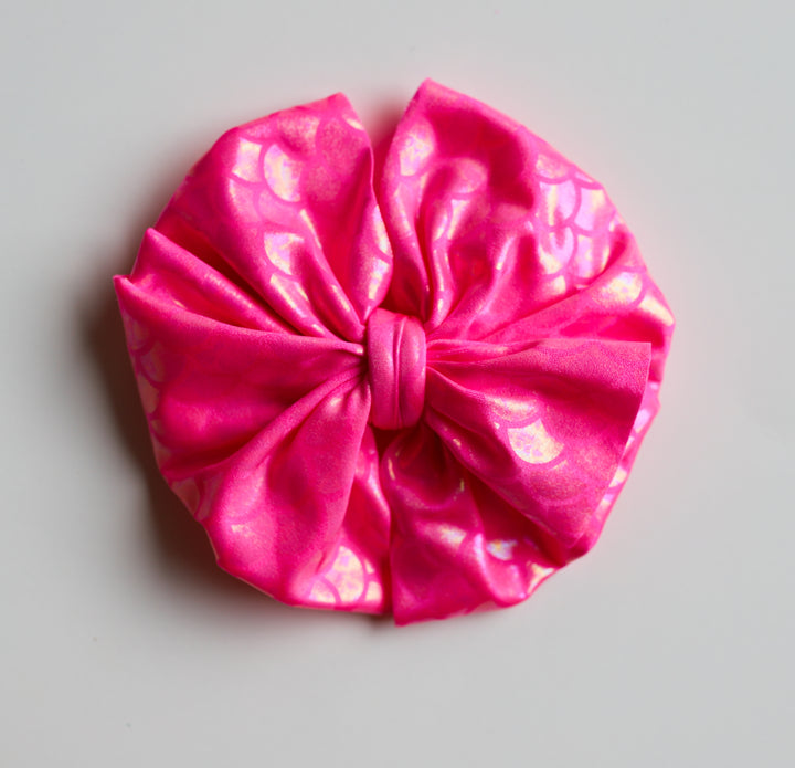 Pink Mermaid Shimmer Bow