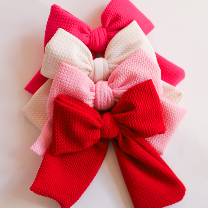 Rosey Winter Party Bow Bundle