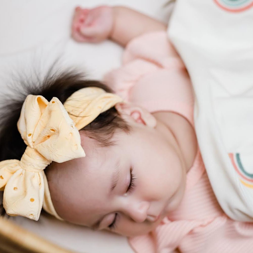 Yellow Eyelet Headwrap