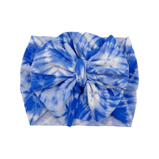 Blue Water Tie Dye Headwrap