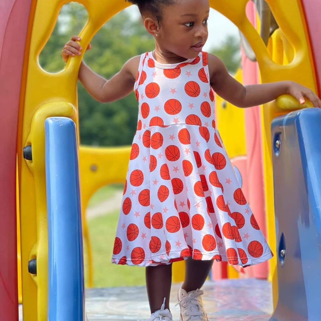 Basketball Star Twirl Dress