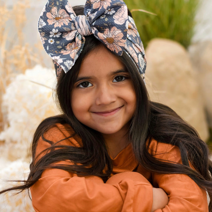 Charcoal Fairy Blooms Headwrap