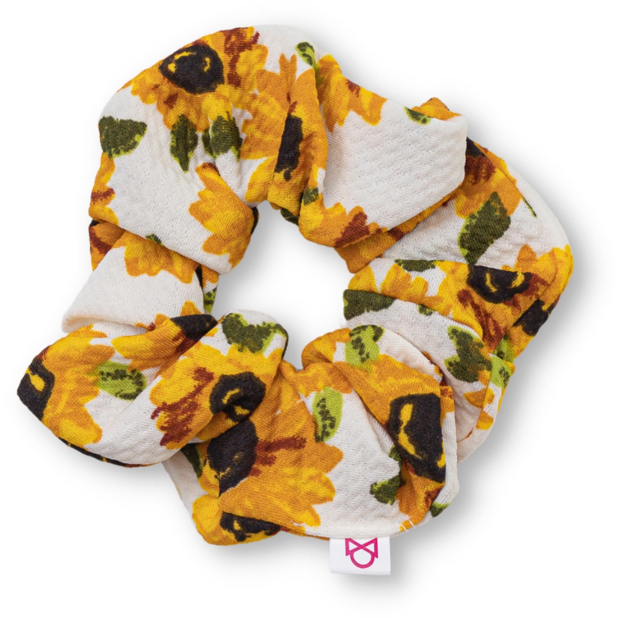 Sunflower scrunchie on sale