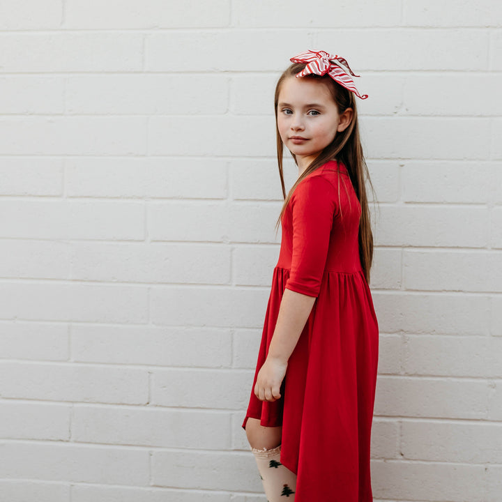 Red Hi Low Dress