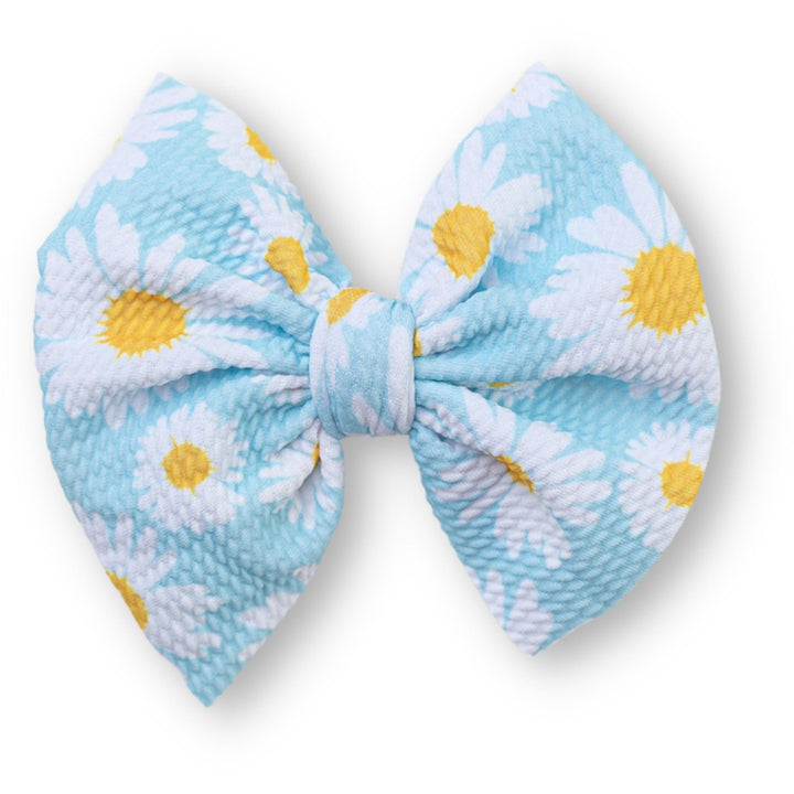 Blue Daisy Bow