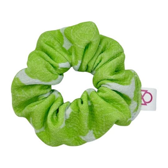 Lime Blossoms Scrunchie