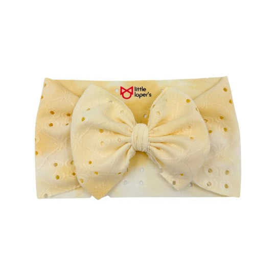 Yellow Eyelet Headwrap Mini