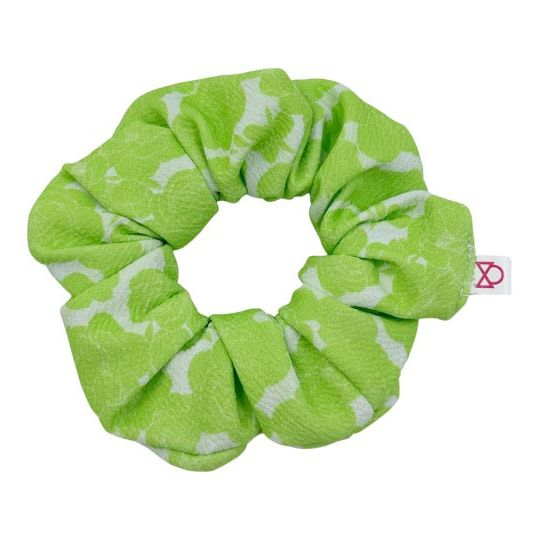 Lime Blossoms Scrunchie