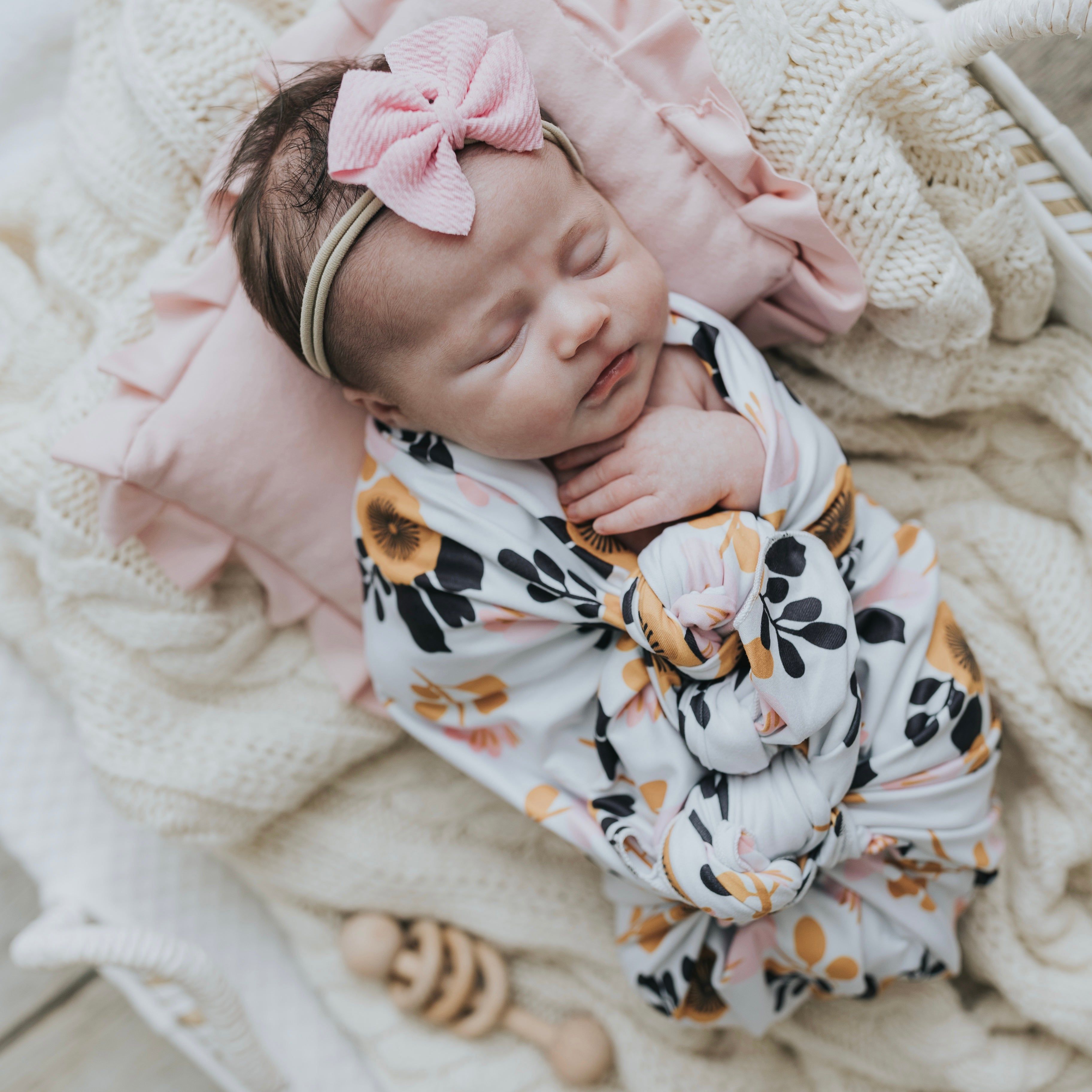 Floral best sale swaddle set