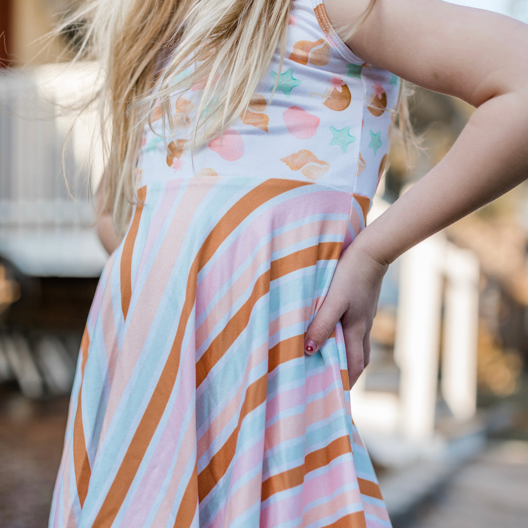 Shelly Stripes Twirl Dress