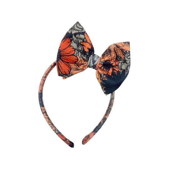 Autumn Floral Bow