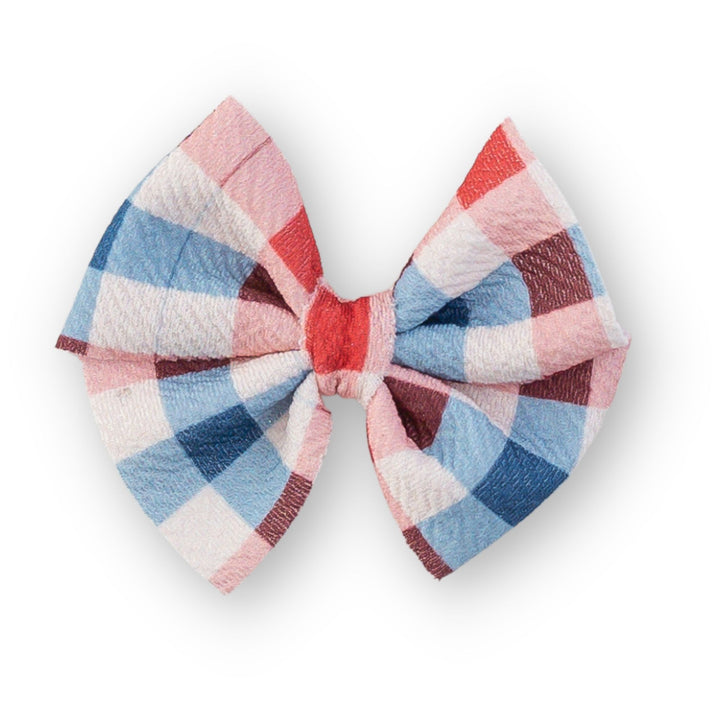 Red White Blue Gingham Butterfly and Dainty