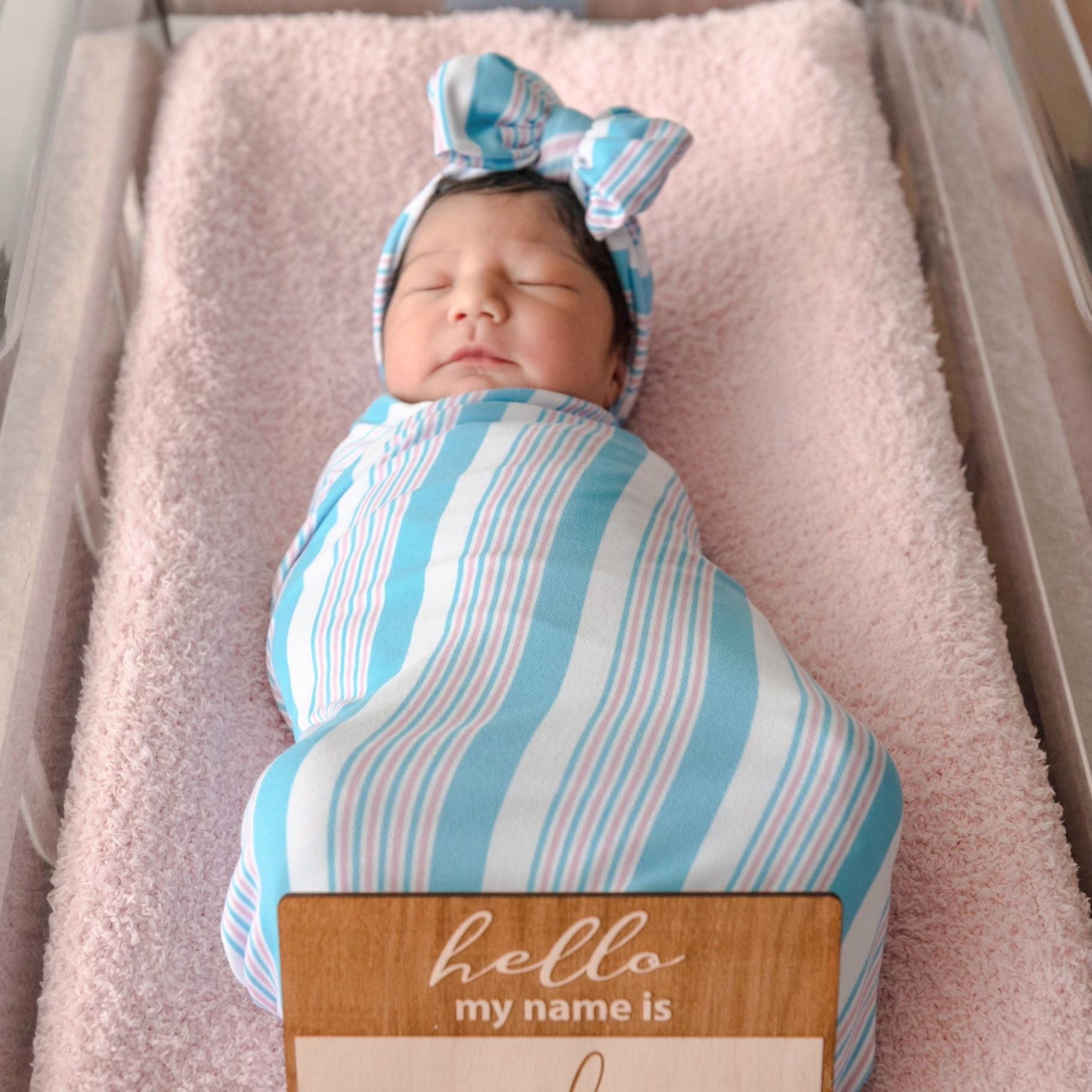 Newborn hospital swaddle online set